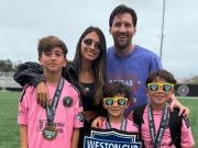 Los hijos de Messi encendidos: Thiago y Mateo campeones con Inter Miami y Ciro hizo un gol como si fuera su papá