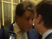 El polémico video en el que Santiago Caputo encara a Facundo Manes: el radical denunció haber sido agredido