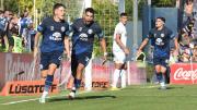 Nicolás Retamar y su alegría por marcar su segundo gol en Independiente Rivadavia