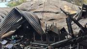 Tras el incendio así quedaron las oficinas afectadas del Ministerio de Seguridad