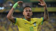 Neymar celebró su regreso a la selección de Brasil