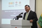 Al mes de febrero de 2025, el índice de precios al consumidor fue menor en 0.69 puntos porcentuales