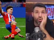 El penal de Julián Álvarez al Real Madrid: la reacción en vivo del Kun Agüero que lo estaba transmitiendo por streaming y algo sospechó