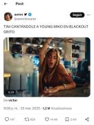 La frase de Tini Stoessel en Blackout que estaría dedicada a Young Miko