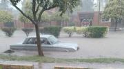 Feroz temporal azotó al sur de Córdoba y Santa Fe: viento huracanado y granizo