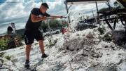 Fuerte temporal en Rosario con granizo, lluvias y vientos provocó diversos daños y cortes de luz
