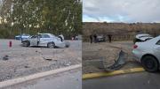 Fuerte choque sobre la Ruta 7: dos personas derivadas a Centenario