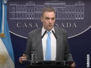 Adorni defendió los aranceles y no confirmó la reunión entre Trump y Milei