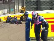 Así retiraban a Jack Doohan después del fuerte choque en el GP de Japón