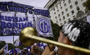 La CGT se moviliza al Congreso en medio un fuerte operativo policial