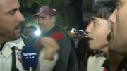Dos hinchas de River se pelearon feo por Gallardo en un móvil televisivo