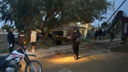 Camión se quedó sin frenos y chocó contra una vivienda