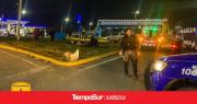 Motociclista sufrió heridas graves tras chocar con un auto