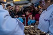 Fiesta Nacional del Chocolate en Bariloche: nuevo récord con una barra de 220 metros de sabor