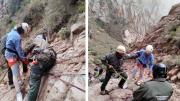 Rescataron a madre e hija en plena montaña, cerca del famoso “Chorro de la Vieja”
