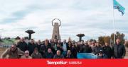 Emotivo circuito turístico en monumentos de Malvinas