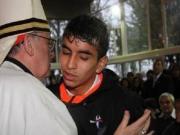 Murió el papa Francisco: el recuerdo de la confirmación a Ángel Correa, campeón del mundo 2022, en la pensión de San Lorenzo