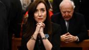 Victoria Villarruel fue abucheada al salir de la misa por el Papa Francisco en Flores