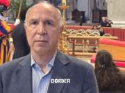 Sin proponérselo, Lorenzetti terminó en el homenaje al Papa