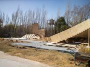 Volaron chapas y carteles en Chubut por fuerte temporal de lluvia y vientos: hubo cortes de luz