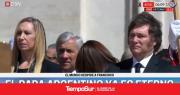 La reacción de Javier Milei a la homilía en el funeral del papa Francisco