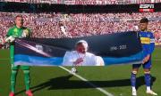 Así fue el emotivo homenaje al papa Francisco en la previa del Superclásico