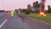 Lo chocó de atrás un conductor borracho en la autopista Buenos Aires-La Plata y murió