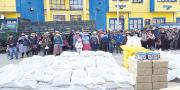 El Gobierno entrega ayuda humanitaria a las familias damnificadas de Huanuni