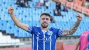 Con sus goles, el pistolero Agustín Auzmendi empezó a ilusionar a los hinchas de Godoy Cruz