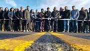 Rolando Figueroa inauguró el nuevo asfalto en la Ruta 23: “Para el bienestar de la gente”