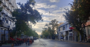 El centro sanjuanino, ‘planchado’ en las primeras horas del Día del Trabajador