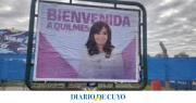 Aparecen los carteles con Cristina 2025