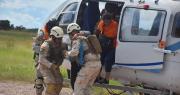 Cinco rescatados de la avioneta desaparecida llegaron a Trinidad para recibir atención médica