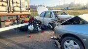 Grave choque en cadena en Luján