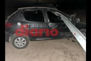 Tras accidente, viven de milagro al terminar con el guardarraíl atravesado
