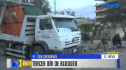 Vecinos de Colcapirhua cumplen tercer día de bloqueo en rechazo al ingreso de basura desde Cercado