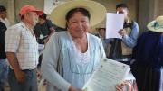 Impulsan registro de propiedad agraria para más de 280 pequeños productores en Sacaba