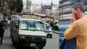 Policía busca al chofer de minibús que agredió y le cortó el rostro a un pasajero