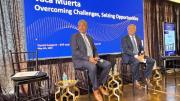 Cornejo llevó el desarrollo energético de Mendoza a una de las ferias más importantes del mundo