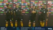Andrés Merlos fue alcanzado por una esquirla de fuegos artificiales en Rosario Central vs. Estudiantes
