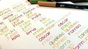 Cuál es el significado de escribir la letra muy redondeada