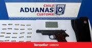 Detienen a ciudadano argentino con arma y municiones