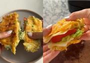 Sándwich de tres ingredientes de papa y queso: sin harina, rico y saludable