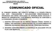 Ejército niega movilización de tropas y denuncia intentos de desinformación