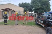 Un obrero resultó herido al ceder el techo de una vivienda en Av. del Libertador