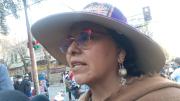 Diputada Acarapi afirma que Evo  estuvo con la marcha y tenía que dar su discurso