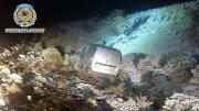 Volcaron a bordo de un vehículo robado