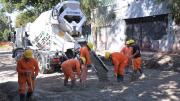 Continúan los trabajos de repavimentación en Morón