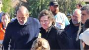Javier Milei recibió al intendente de Bahía Blanca para abordar la crítica situación tras el temporal