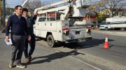 El intendente de San Isidro supervisó la instalación de cámaras de vigilancia en puntos clave